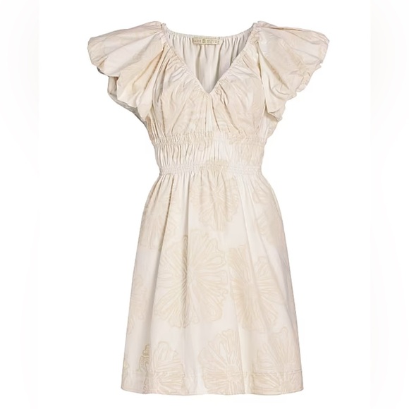 Marie Oliver Emilia Ruched Floral Minidress Size S
